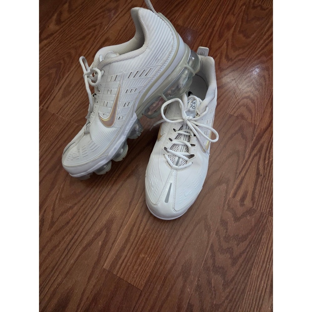 Nike Air VaporMax‎ 360 Mens White Gold Running Lifestyle Shoes CK9251 100 Sz 13